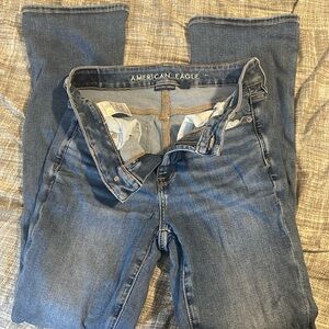 American Eagle High Rise Skinny Kick Bootcut Jeans